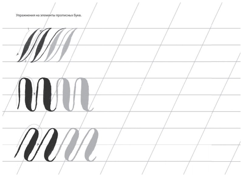 Каллиграфия упражнения копперплейт