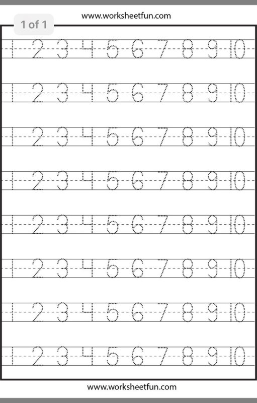 Прописи цифры на английском