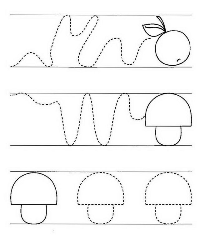 Первые прописи для малышей 3-4 лет