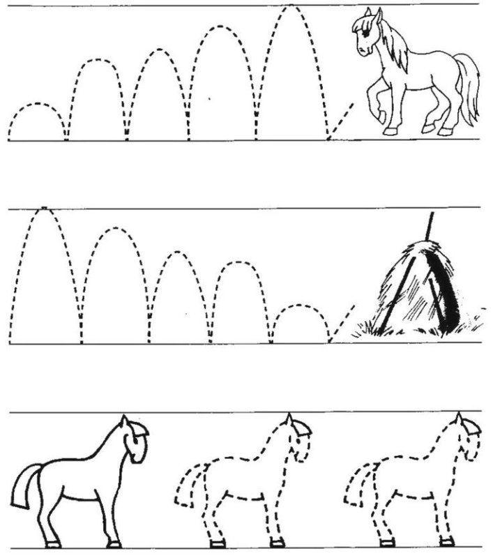 Прописи для малышей 3-4 года