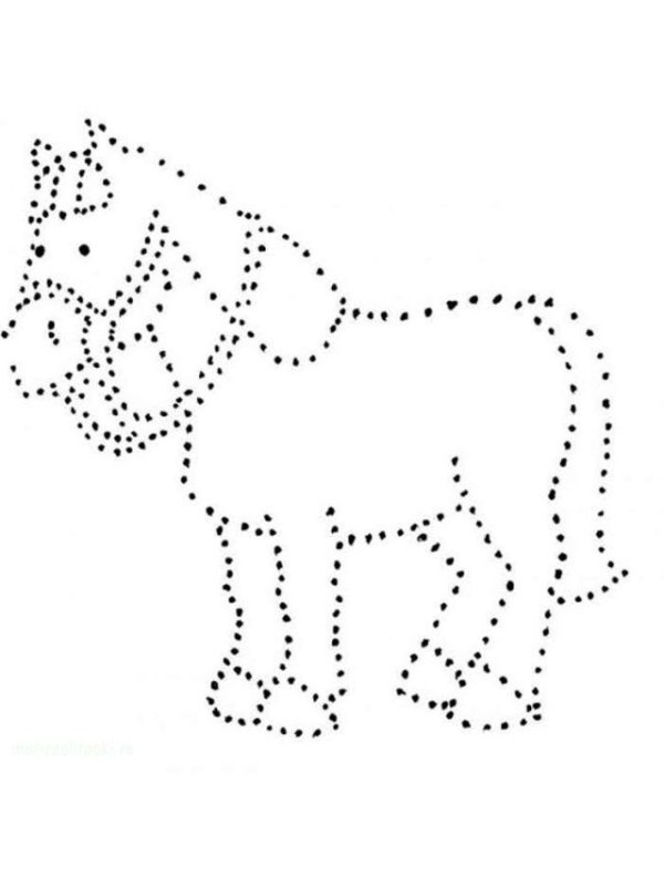 Рисование по точкам для дошкольников