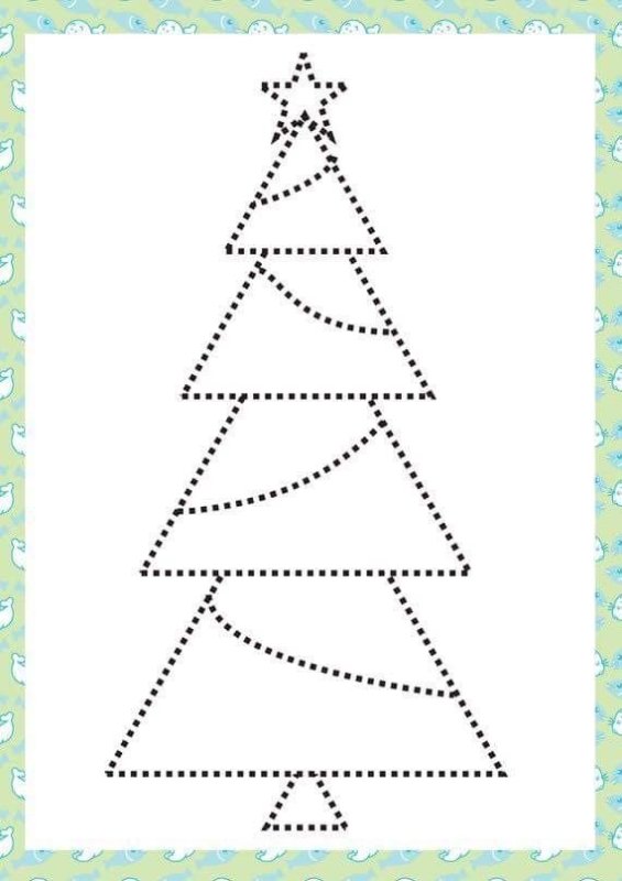 Новогодние обводки для детей