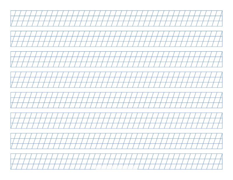 Разлиновка частая косая линия а4