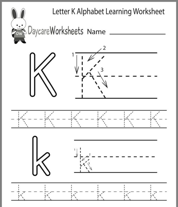 Letter k прописи