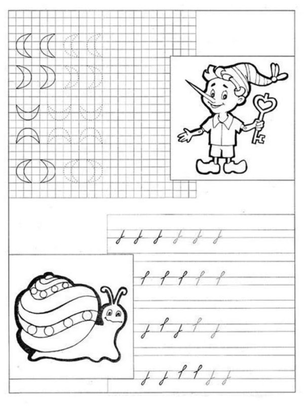 Прописи линии