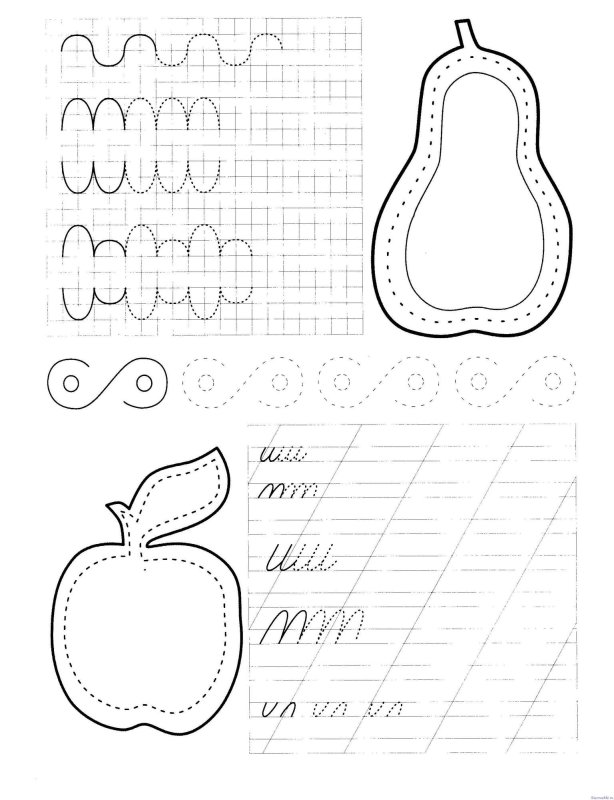 Прописи для леворуких детей дошкольников