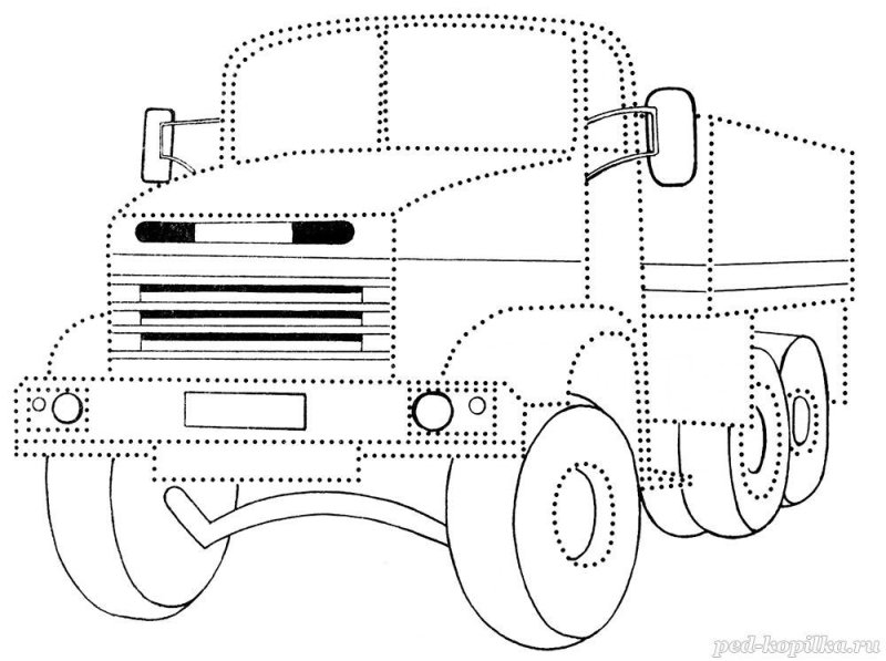 Обвести по точкам машинки