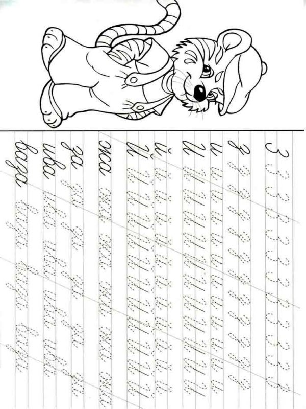 Прописи для дошкольников 5-6 лет буквы