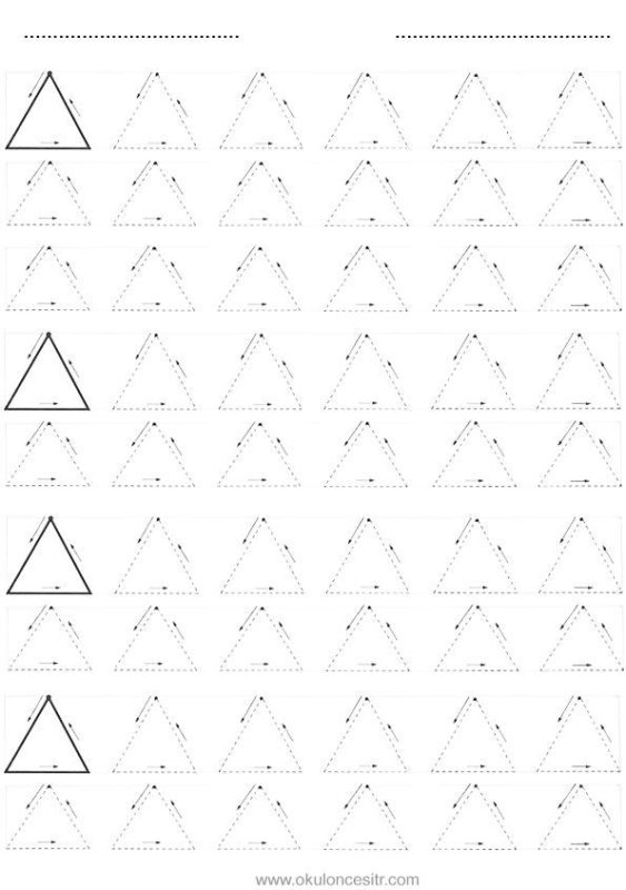 Треугольник для дошкольников