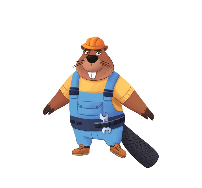 Фигурка бобер Строитель