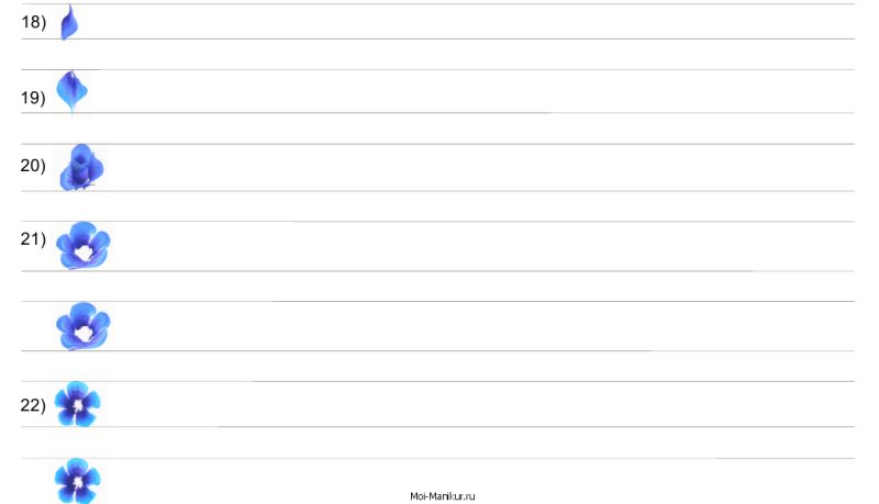 Китайская роспись на ногтях тренировочные карты