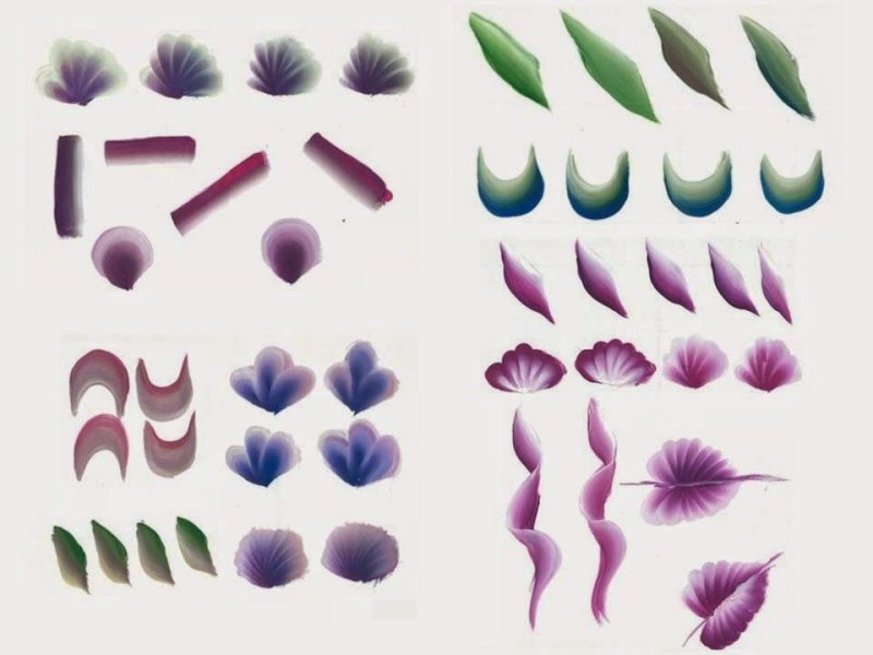 Техника двойного мазка в Урало-сибирской росписи