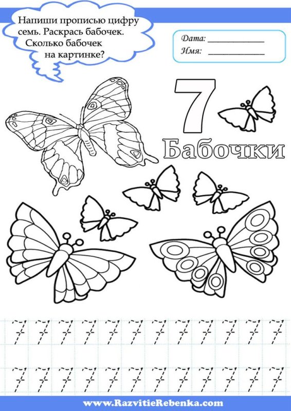 Задания с цифрами для дошкольников