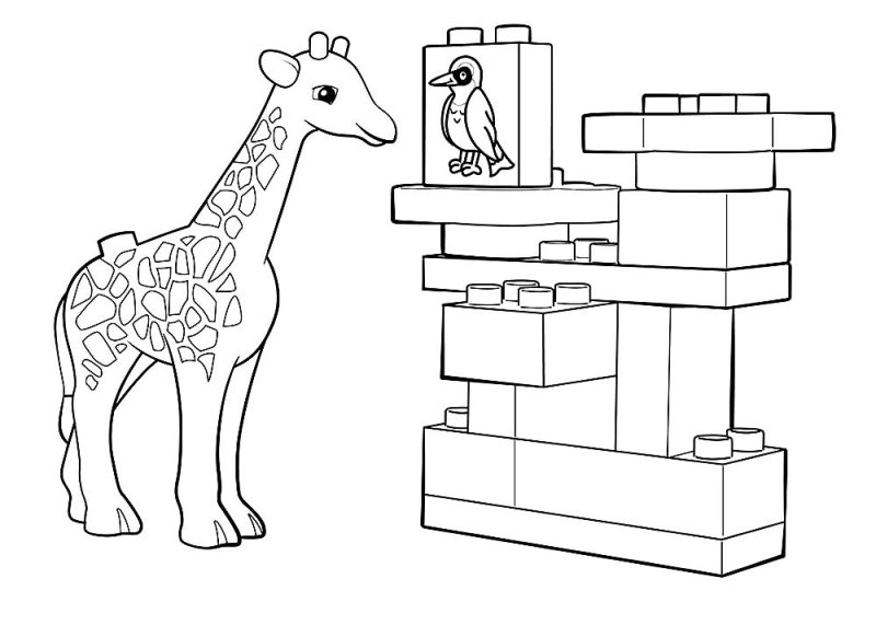 Лего Duplo раскраска