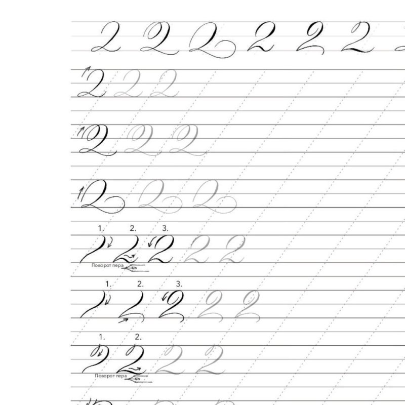Каллиграфия для начинающих упражнения