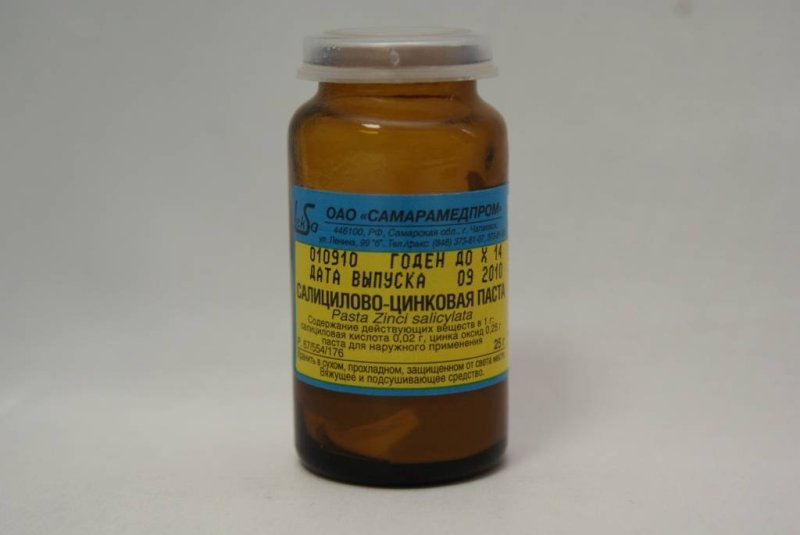Салицилово-цинковая паста Лассара
