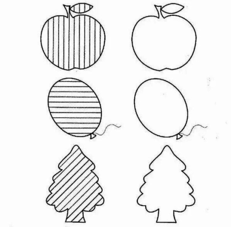 Задания для подготовки к школе штриховка