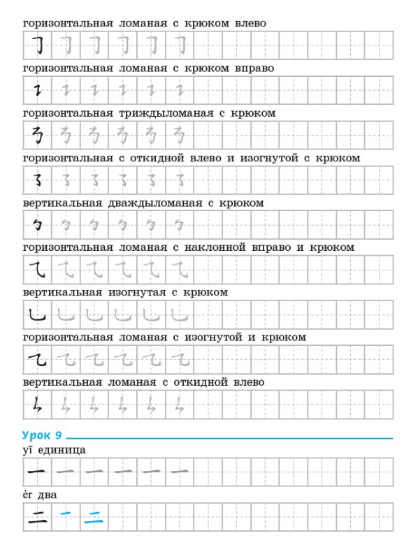 Прописи китайских иероглифов для детей