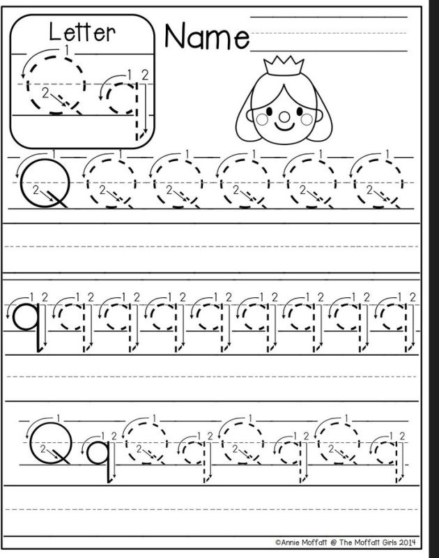 Letter q Worksheet