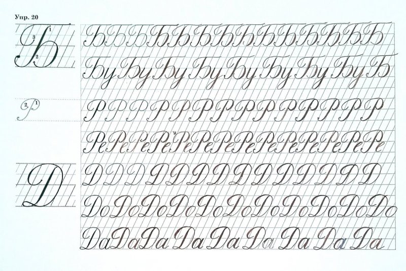 Упражнения для каллиграфического почерка у детей