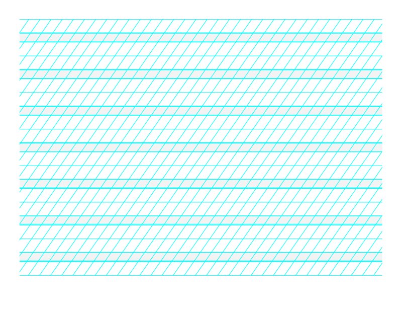 Разлиновка косая линия а4