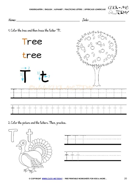 Буква t английская пропись