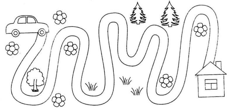 Графомоторные дорожки 5 лет