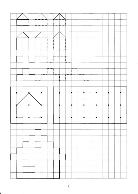 Задания для дошкольников в тетради в клетку подготовка к школе