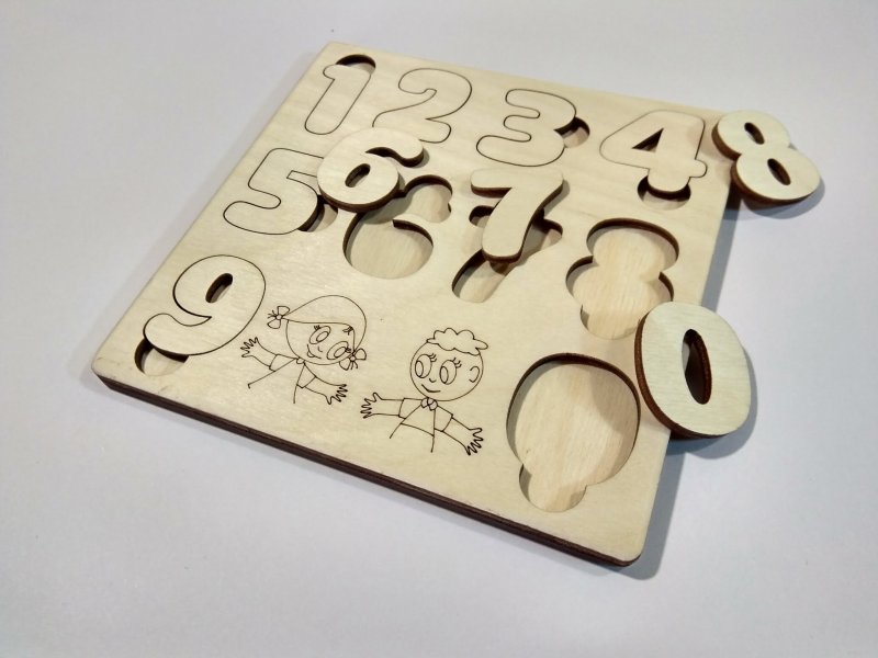 Деревянные цифры