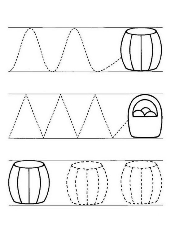Первые прописи для малышей 3-4 лет