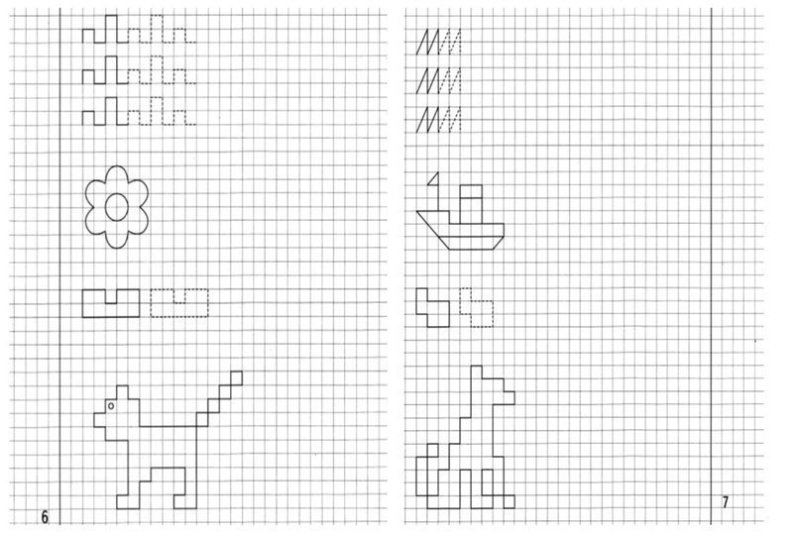 Повторить рисунок по клеткам