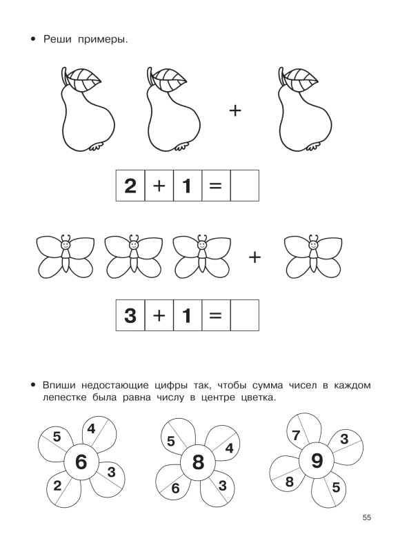 Математические прописи для первоклашки