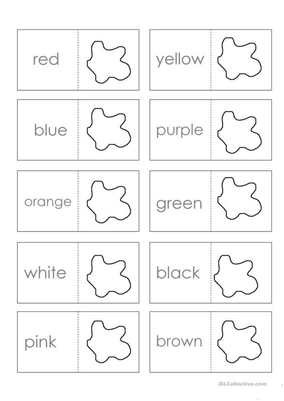 Цвета на англ для детей