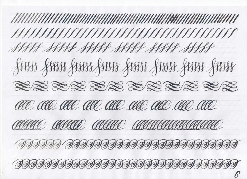 Каллиграфия копперплейт алфавит