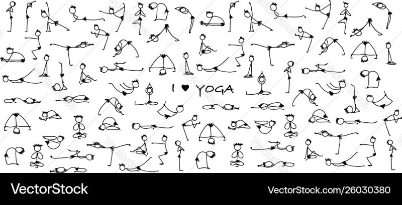 Изображение человечков в йоге