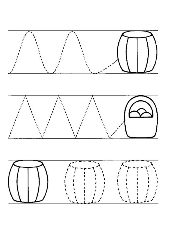 Первые прописи для малышей 3-4 лет
