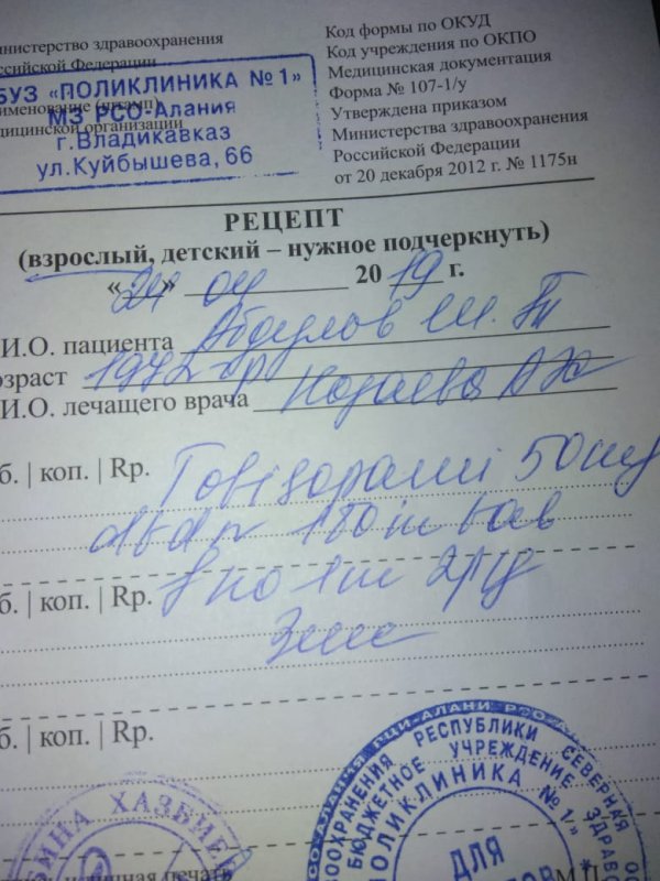 Азитромицин рецепт