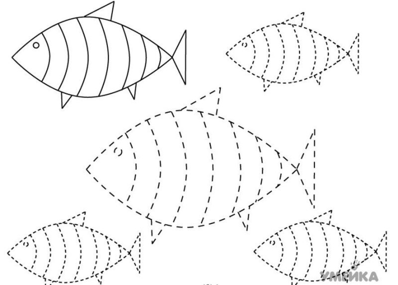 Штриховка для детей 5 лет