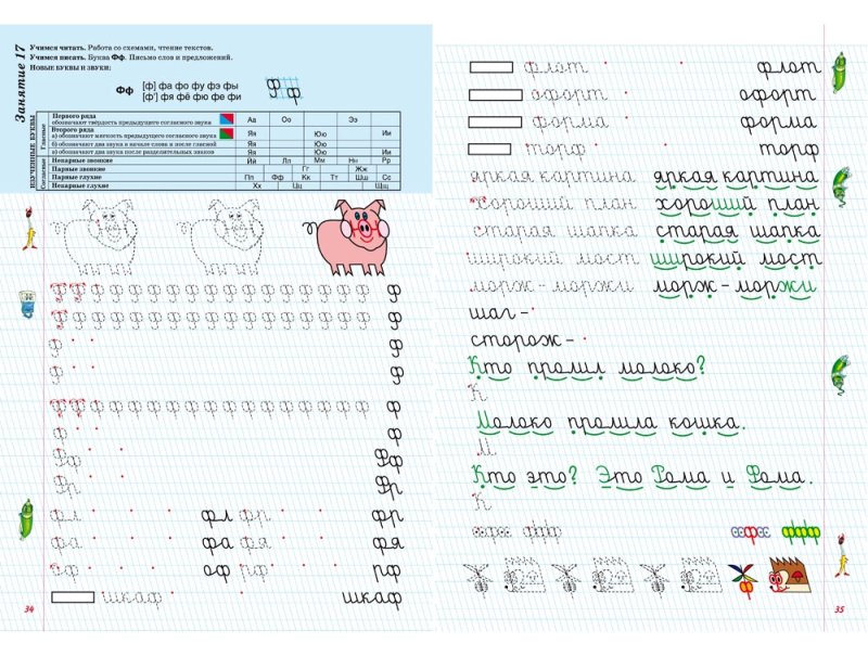 Шклярова прописи для леворуких