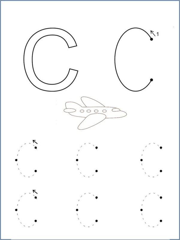 Буквы для обведения