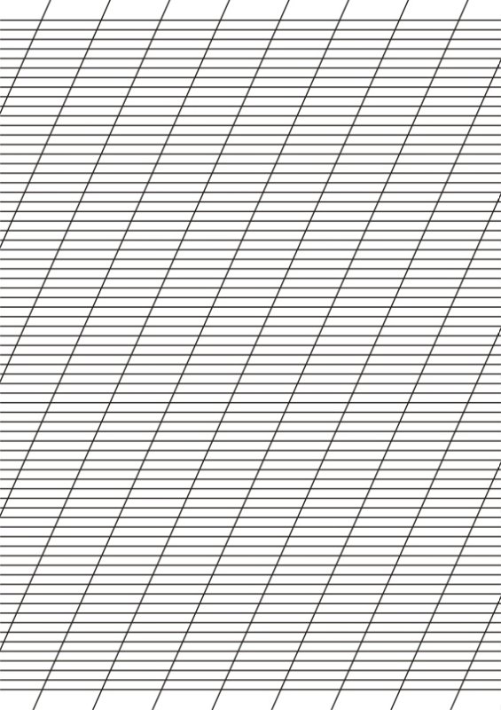 Разлиновка косая линия а4