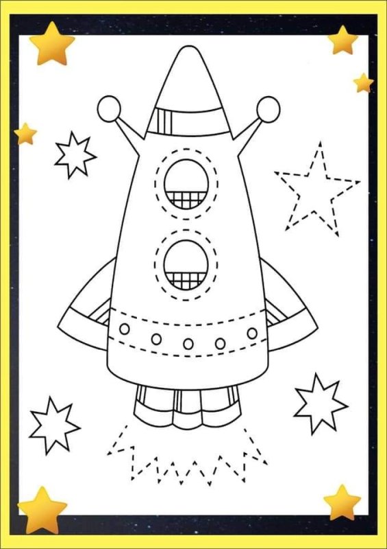 Вытынанки на тему космос